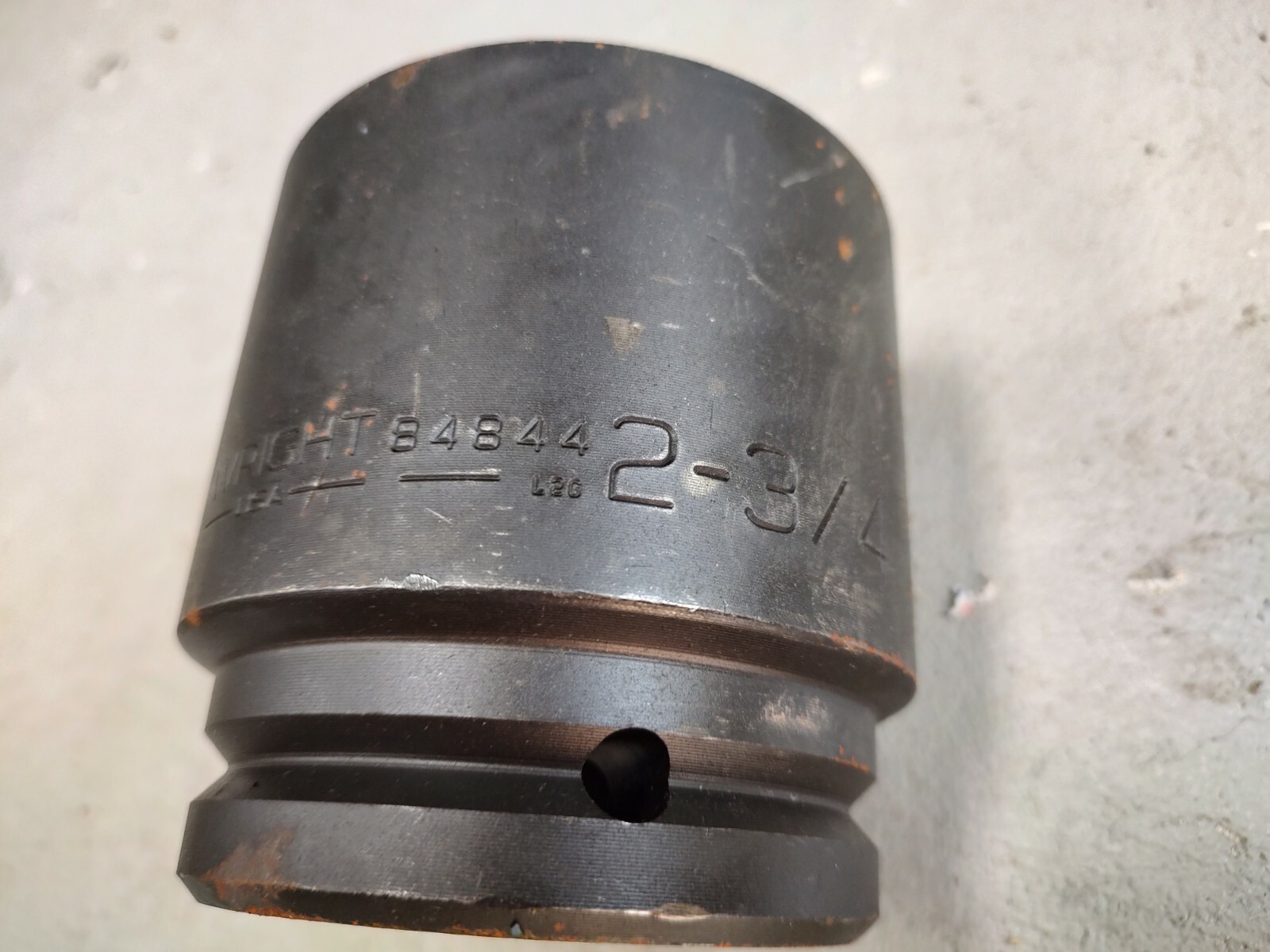Wright Tool 84844 1-1/2 Drive 2-3/4-Inch 6Pt. Standard Impact Socket