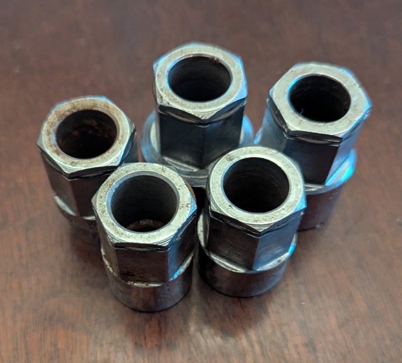 Snap-On Pass Through Sockets Chrome SAE 12 Point 5/8, 11/16, 3/4, 13/16, 15/16