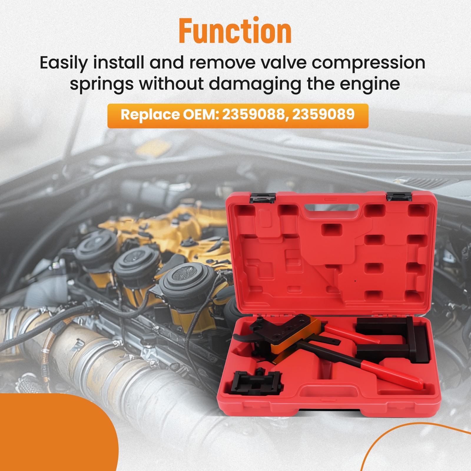 Valve Pressure Spring Installer Remover Plier Tool for BWM i8 from 2014 2359088