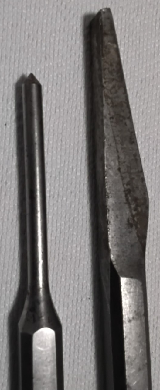 2pcs Snap-On Cope Chisel 5/8″ PPC 12 6″ & 3/16″ PPC108 Punch USA