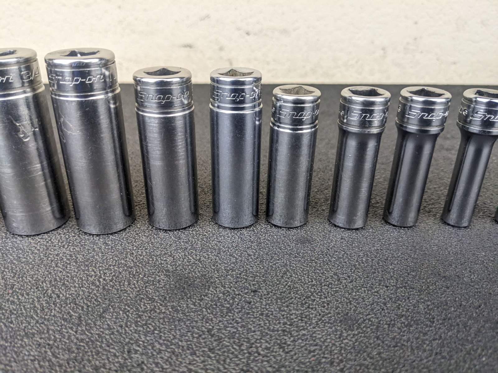 #bm403 Snap on Tools 211SFSY 3/8″ Drive Deep Chrome Socket Set Socket Set