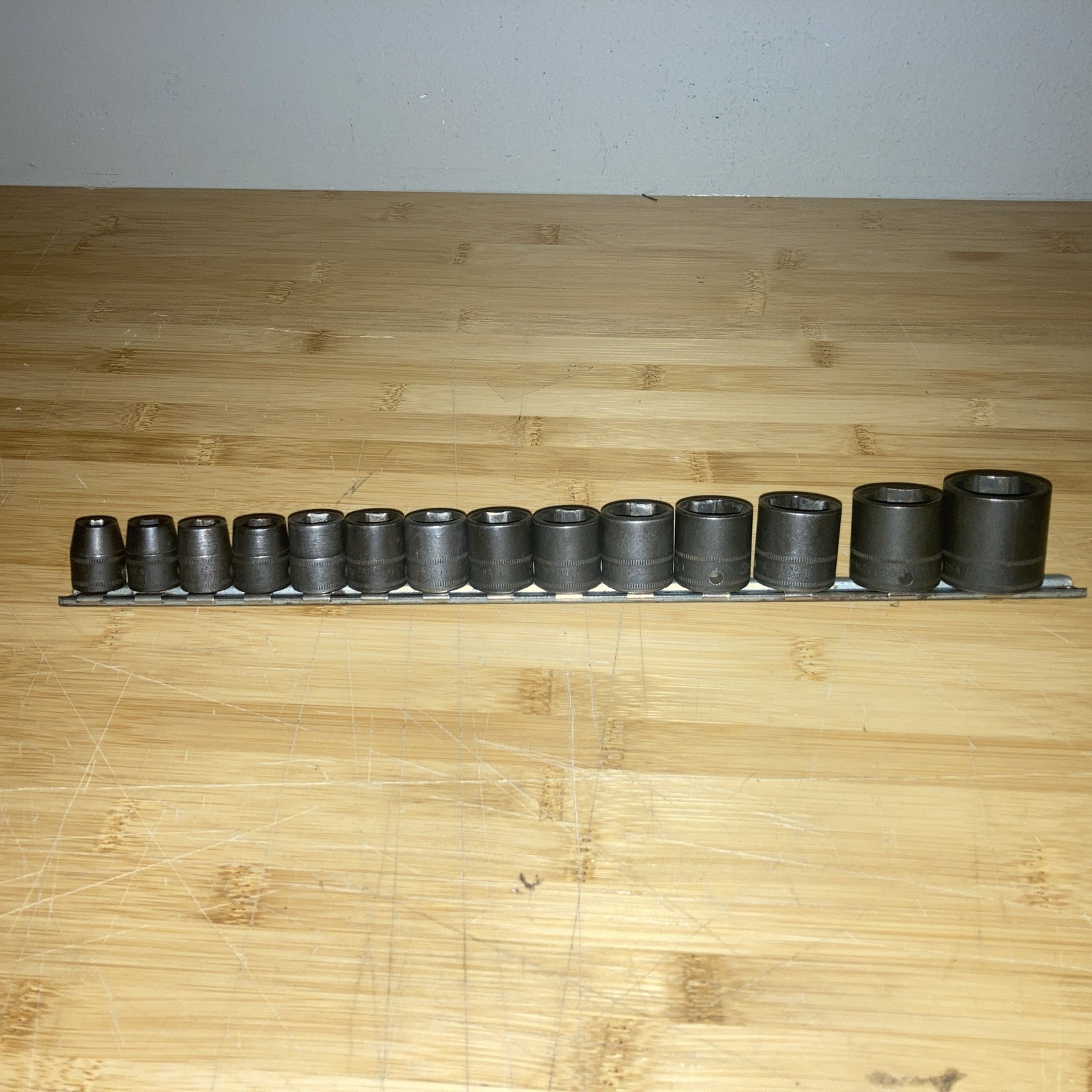 Snap On IMFM 8-19 21 24mm 3/8″ Drive 14 Piece 6 Point Impact Socket Set USA