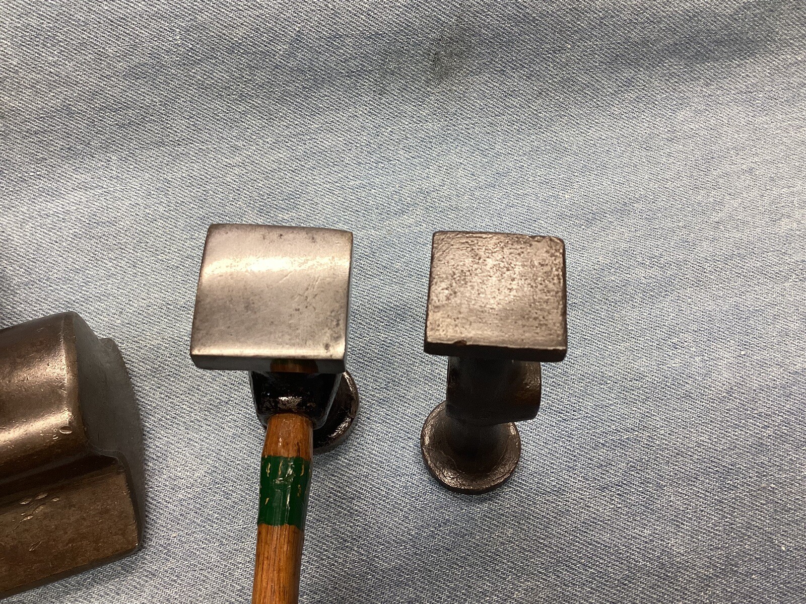 Vintage Fairmount Body Hammers x 3 & 3 Hand Anvils / Dolly’s Good Condition LOOK
