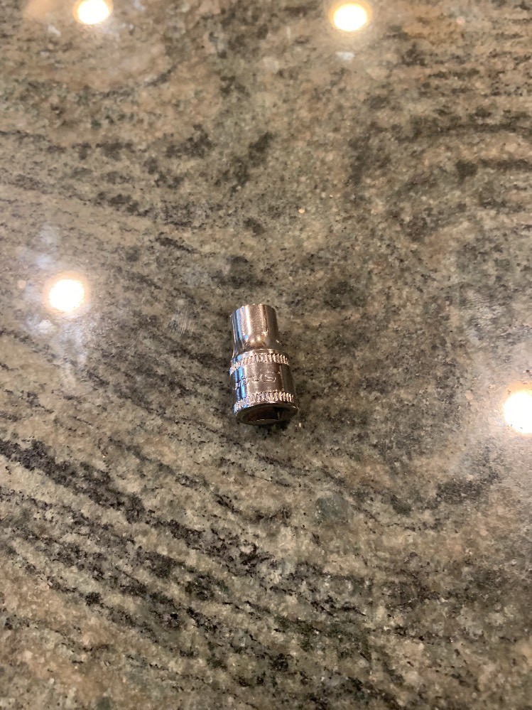 Snap On tmm6 6mm 1/4″ drive shallow 6 point metric chrome socket