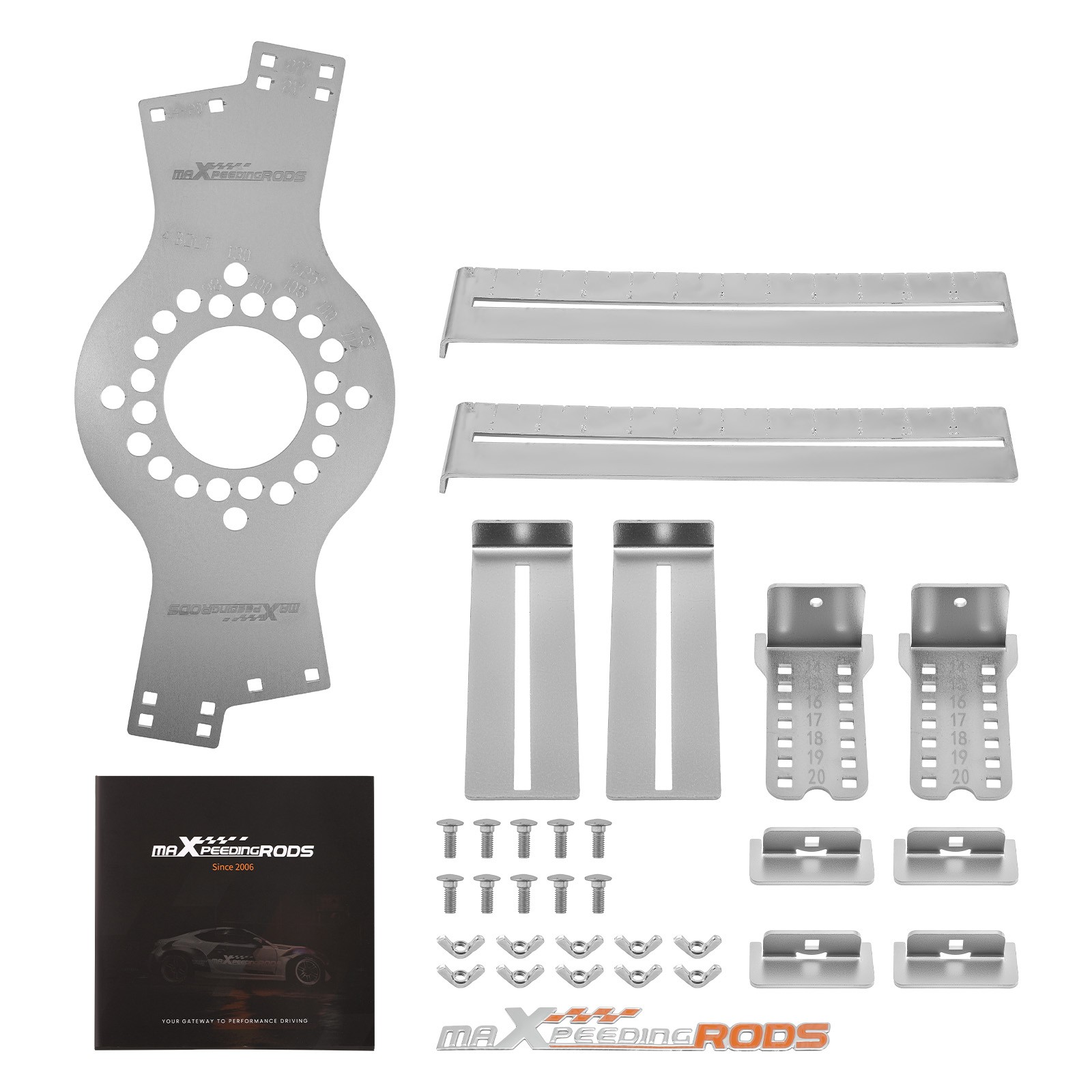 4-Lug Bolt Pattern Gauge Tool for 4×98 4×100 4×108 4×110 4×114.3 4×130