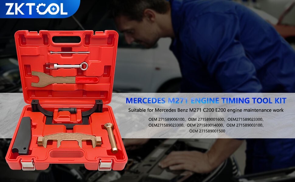 8PCS Engine Camshaft Timing Tool Set for Mercedes-Benz M271 1.8 litre chain