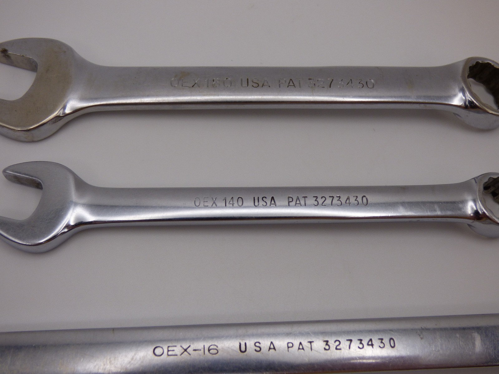 Snap-on – Vintage Combination Wrenches – Lot of 3 – OEX-16 / OEX 140 / OEX 180