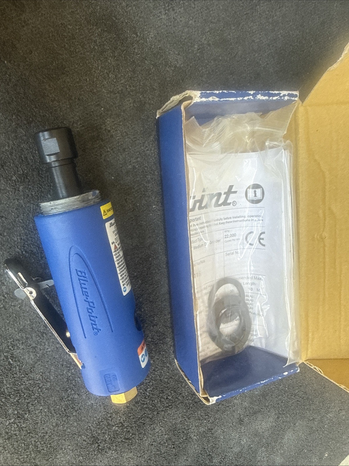For Blue Point AT115 1/4″ Straight Die Grinder 22,000 RPM Missing Ring Around