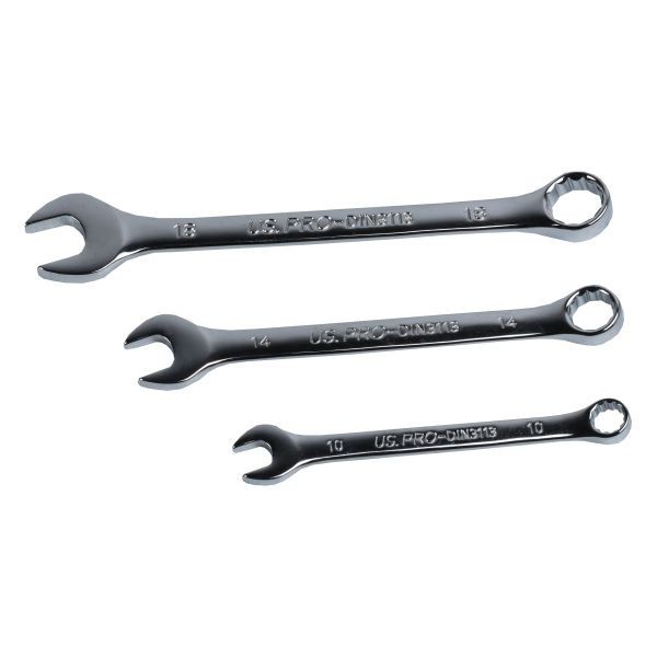 US PRO Tools 12pc Combination Spanner Set Metric 8 – 19mm 3234