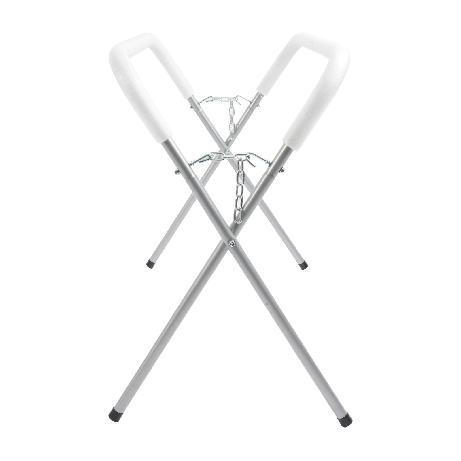 Heavy Duty Auto Body Painting Adjustable Work Stand 500 LBS For Bumpers Silvery