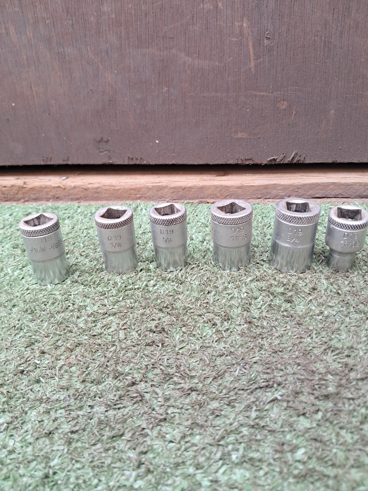 Vintage Gedore Socket Set D19 XAW Old Tools DAMAGED METAL BOX (#145)