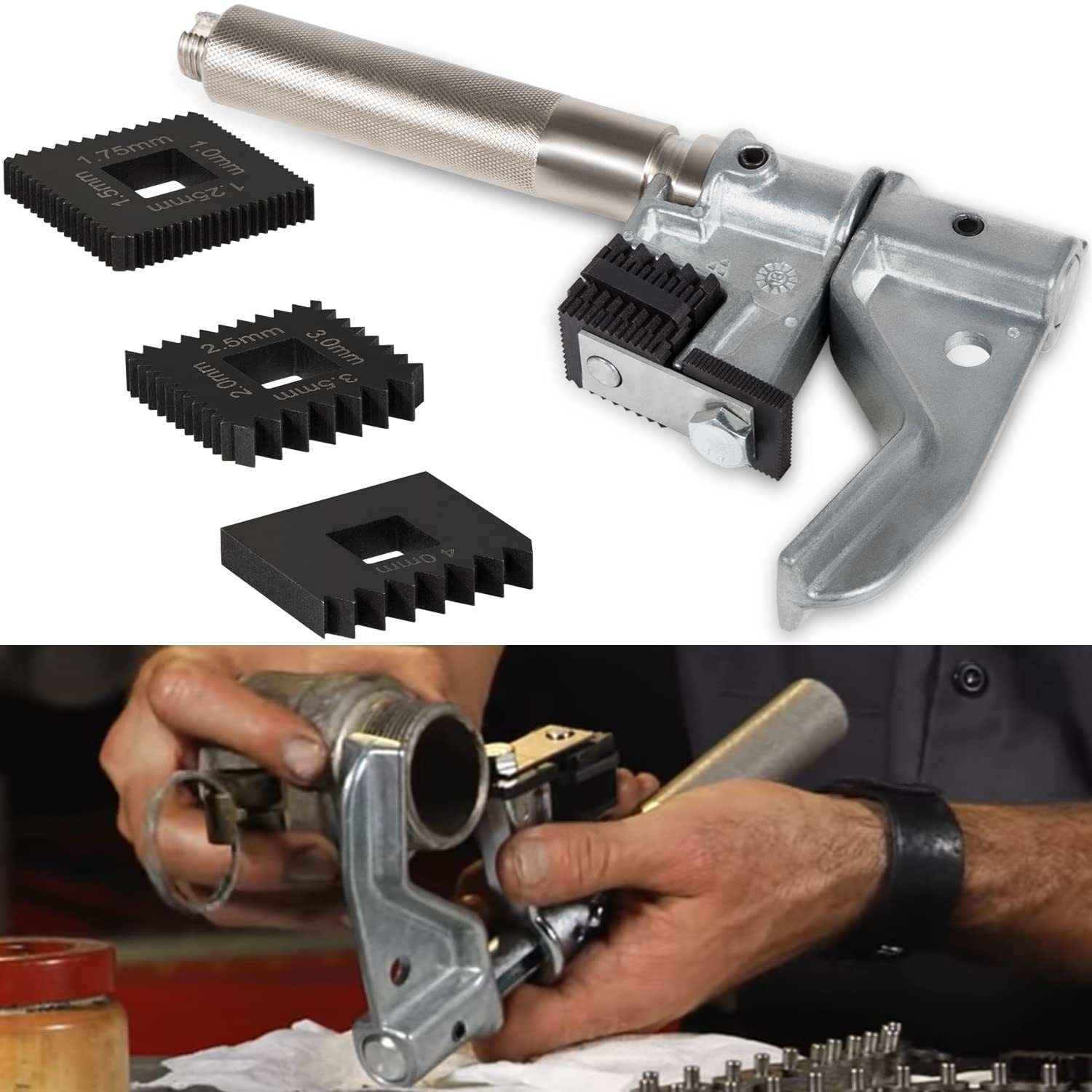 For OTC 7402 Universal Outside Thread Chaser Repair Tool & 202817 Metric Die Set