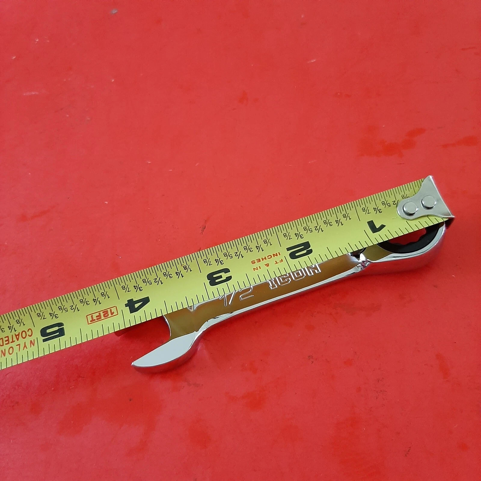 NEW ICON Professional 1/2” WRSTS50 Reversible Ratcheting Stubby Combo Wrench