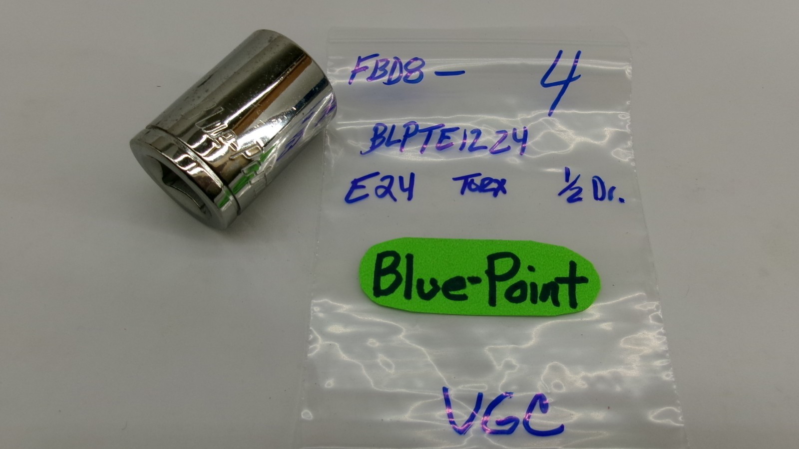 Blue Point tools 1/2″ drive E24 Inverted TORX BLPTE1224 Nice!