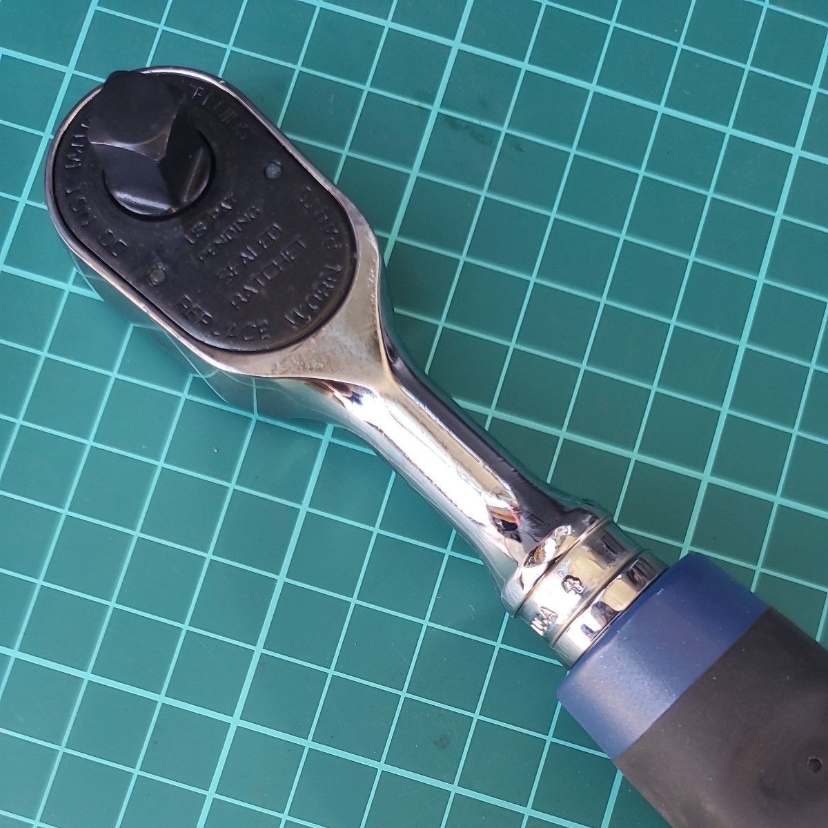Snap-on / FH100 Power Blue 3/8″ Drive Soft Grip Ratchet Unused From Japan Rare