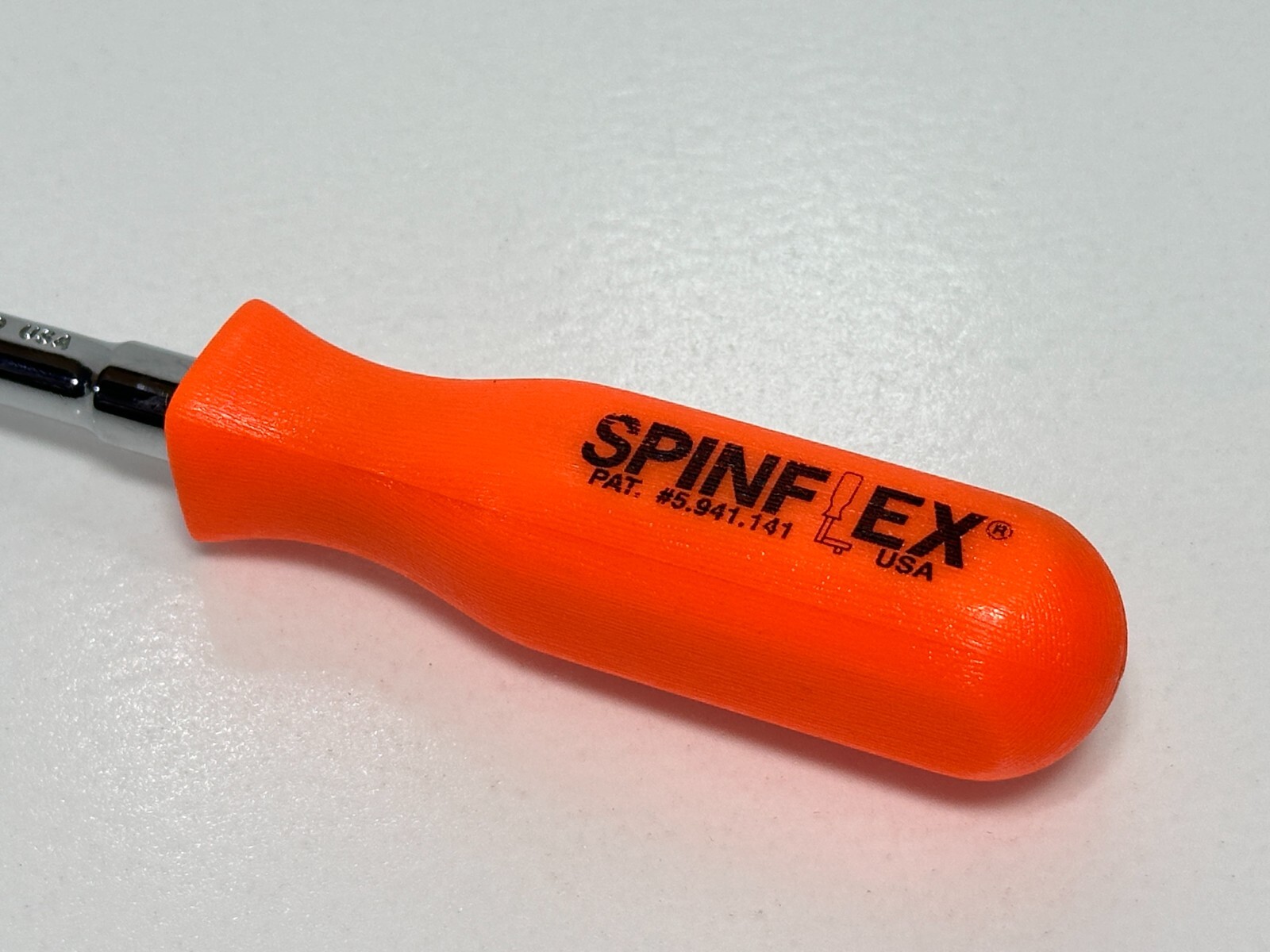 Proto USA Spinflex Flex Head 4750 1/4 Dr. Ratchet Hi-Viz Orange Hard Handle, NOS
