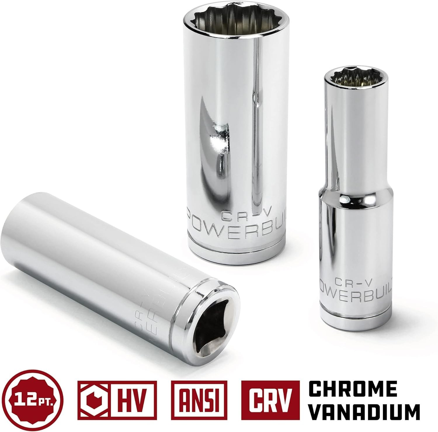 Alltrade 3/8″ Drive 13mm Chrome Vanadium Deep Socket with Enhanced Clearance