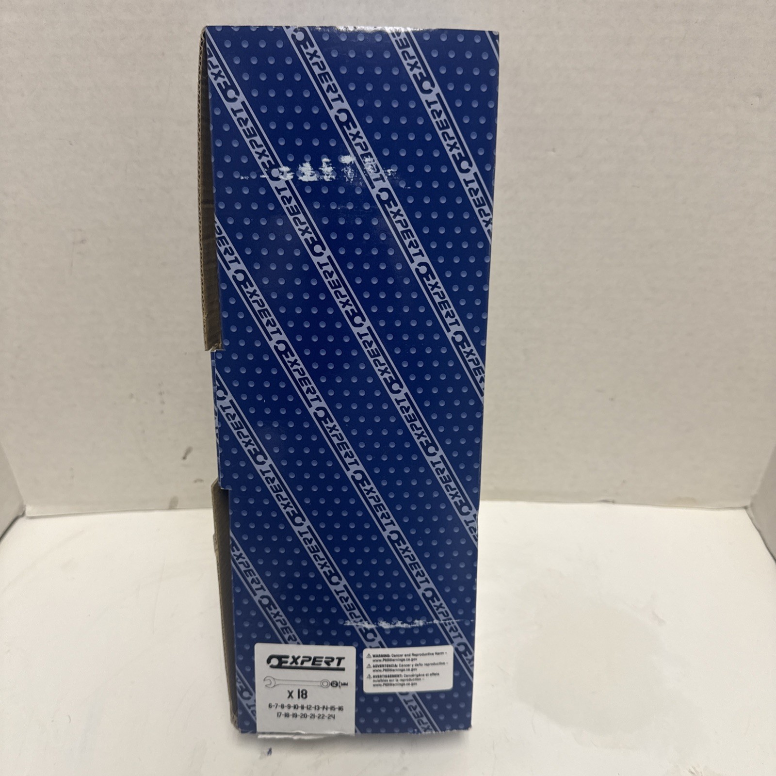 EXPERT E110313-US 18 Pieces Combination Wrench Set W/Roll Blue Pouch Brand New