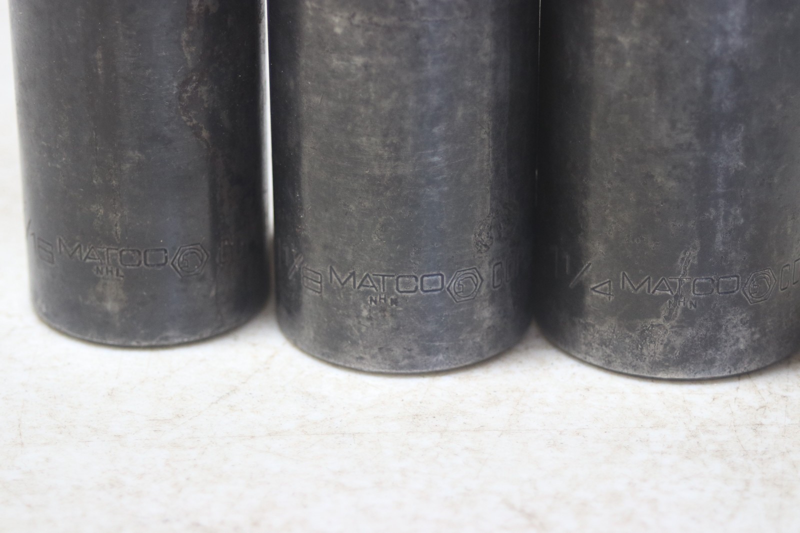 Matco Tools 1/2 Inch Drive Deep Impact Socket Lot 1-1/16 1-1/8 1-1/4