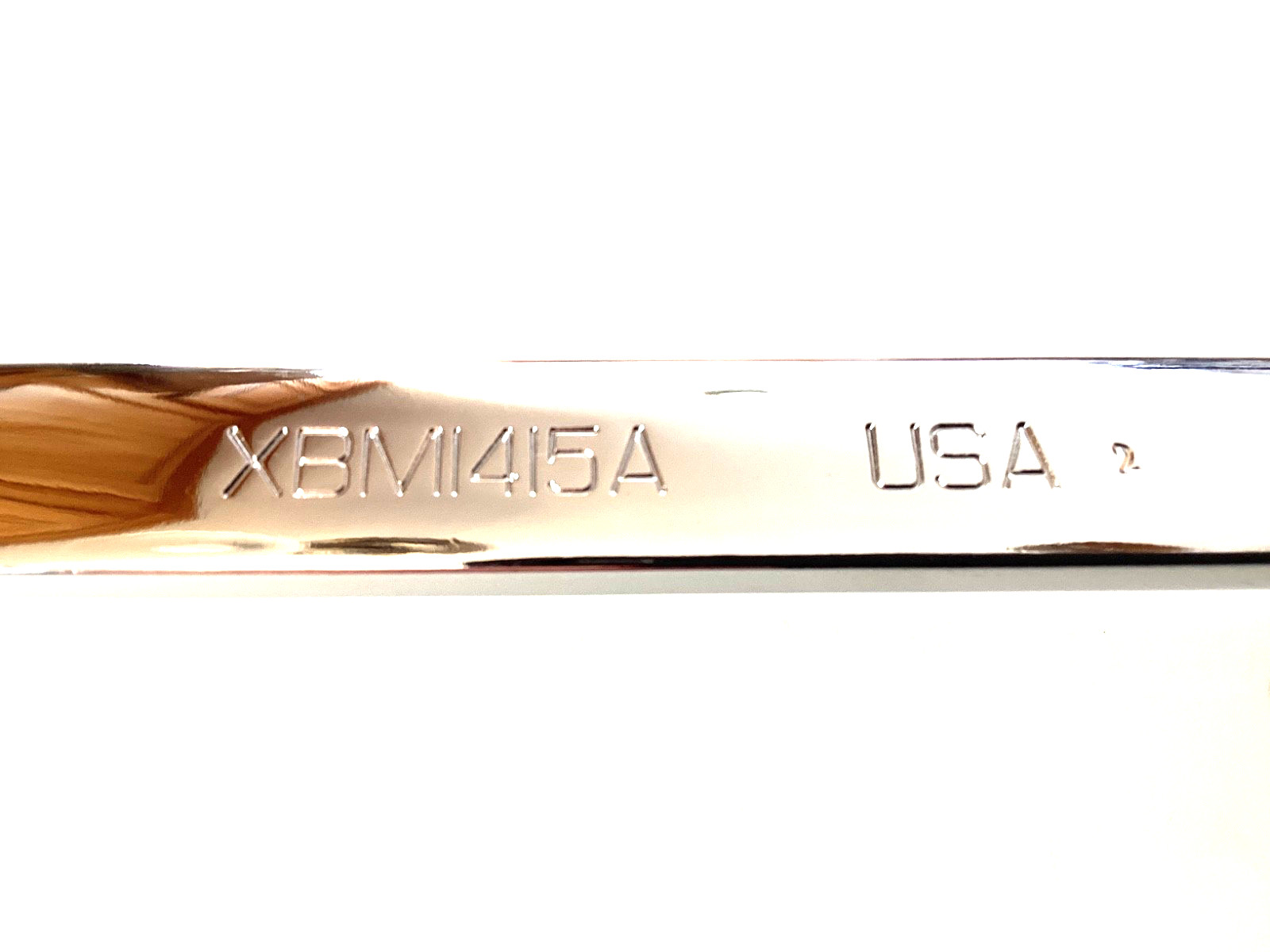 Snap On USA NEW 14MM x 15MM 12 Point Metric 10° Offset Chrome Box Wrench XBM1415