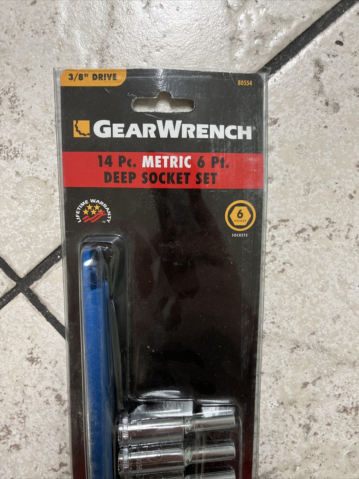 GearWrench New 14 Piece 3/8″ Drive 6 Point Deep Metric Socket Set 6mm – 19mm