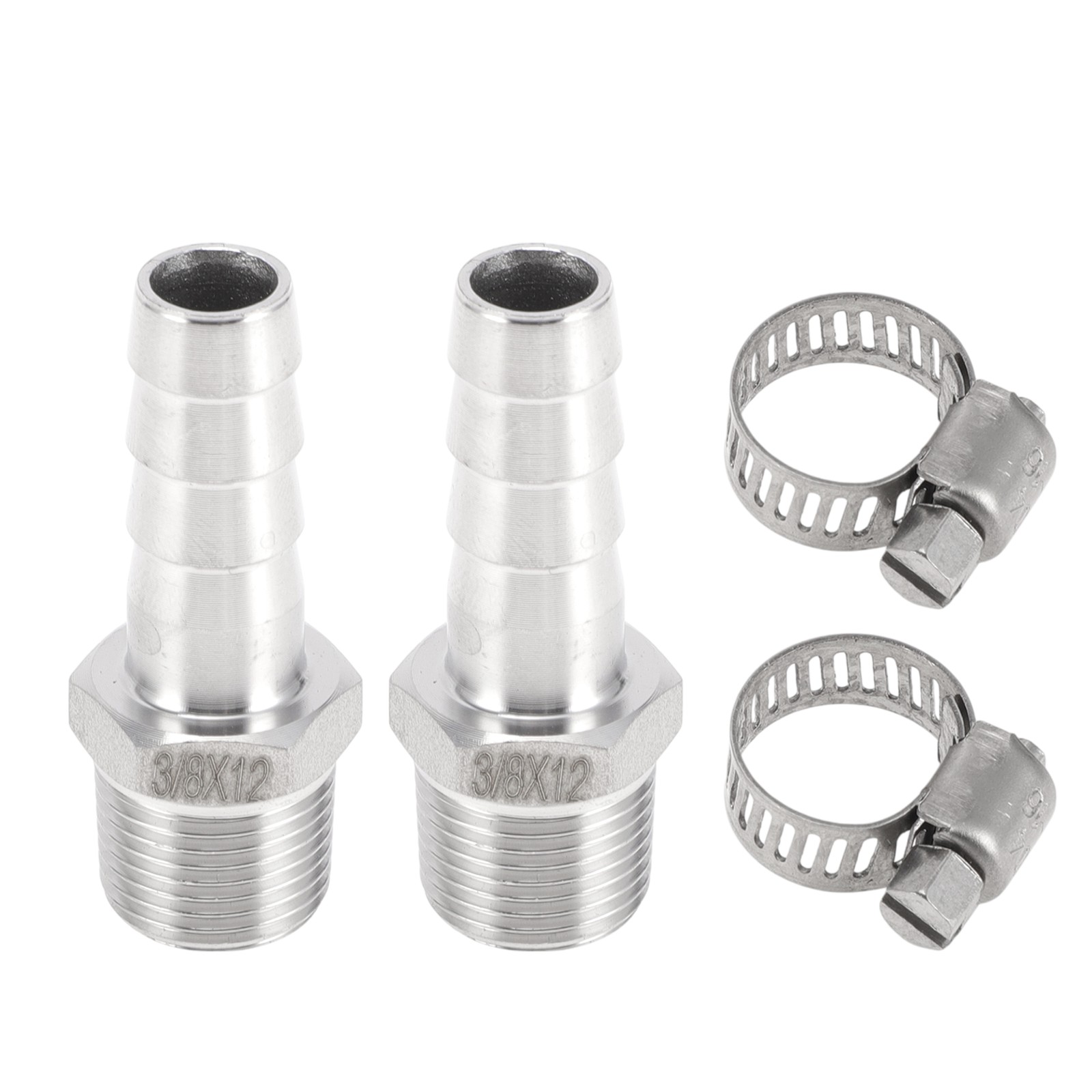 15/32″ OD 3/8″ BSPT Male Compression Beard Fitting 1 Set