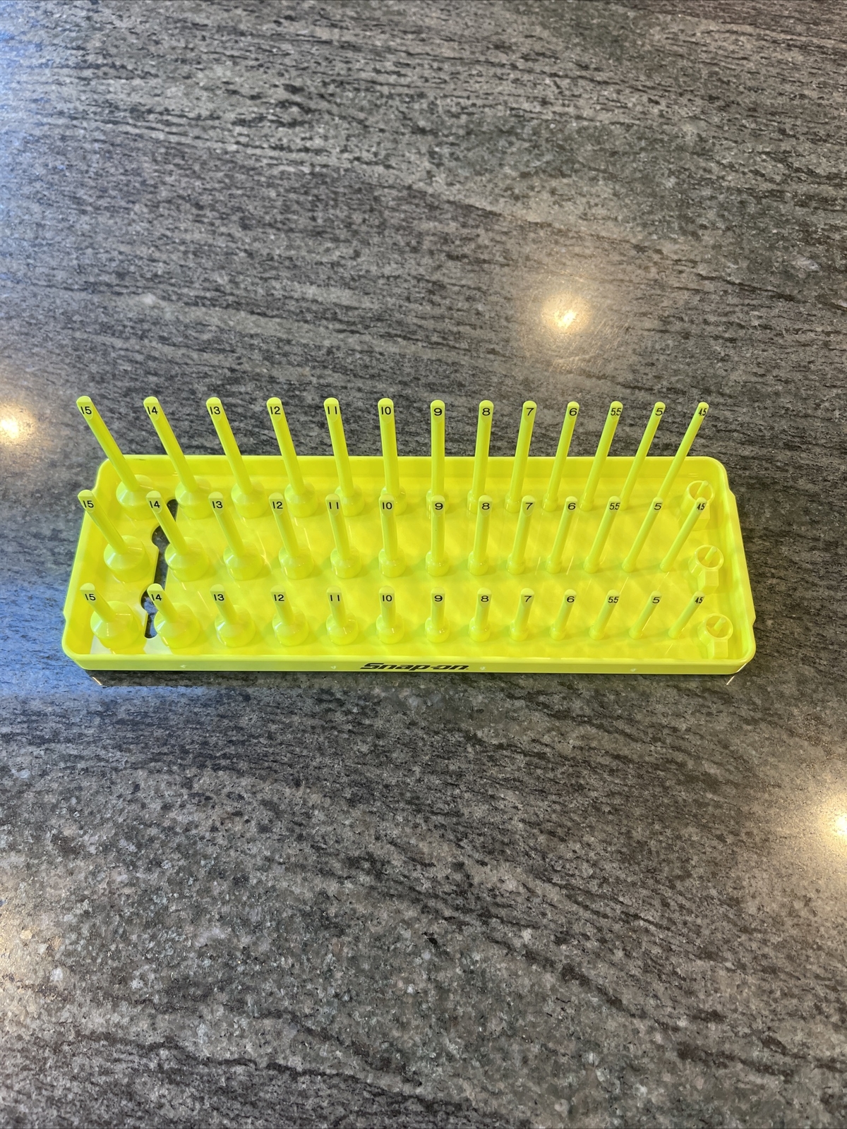 Snap On ka143metvz 1/4″ post socket tray hi viz yellow