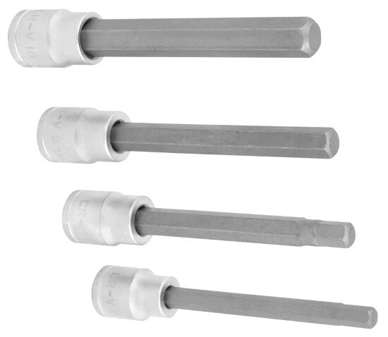 W86022 Metric mm – BRAKE CALIPER Hex Bit Set – Long Shank – 4 Pieces