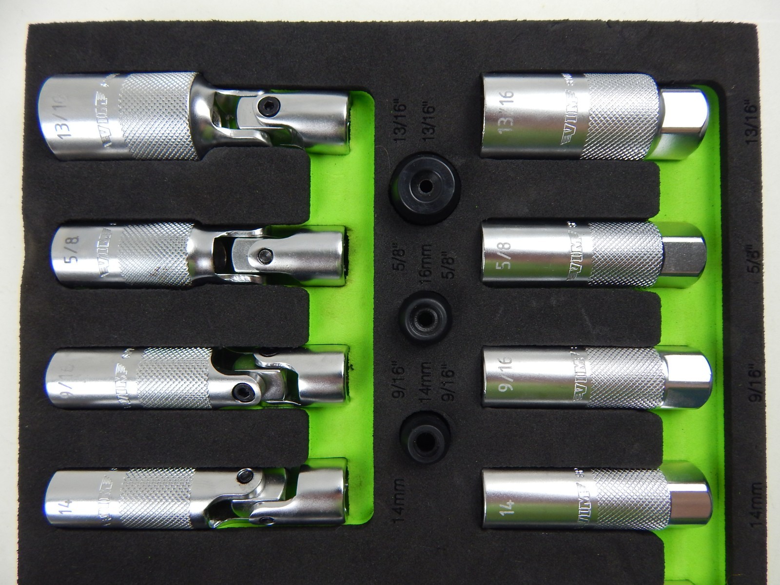 VIM SPM100 13pc Master Spark Plug Socket Set 14mm, 16mm, 9/16″, 5/8″ & 13/16″