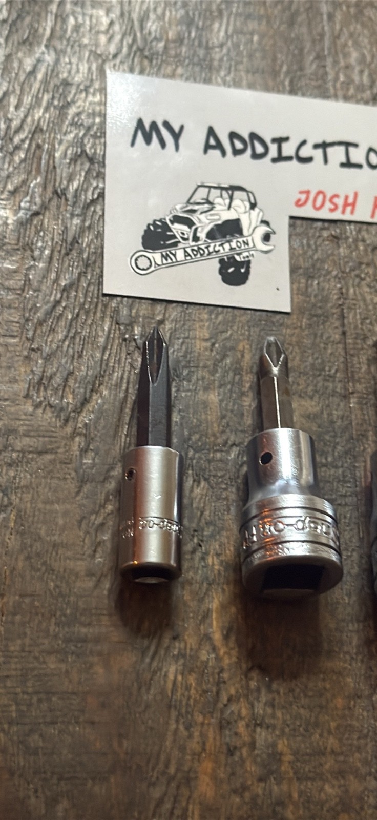 Snap on 4 piece Phillip bits tool set clean, and no owner markings