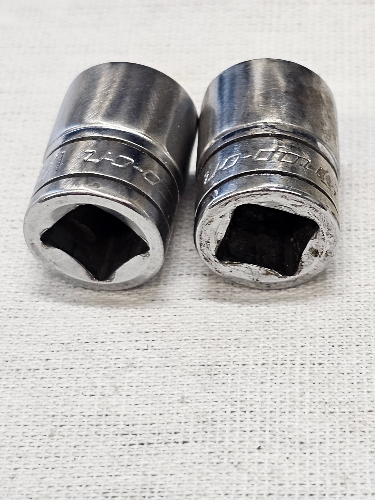 2 Snap-on 1/2″ Standard Shallow Socket Sae 12 Point 3/8″ Drive F161 USA