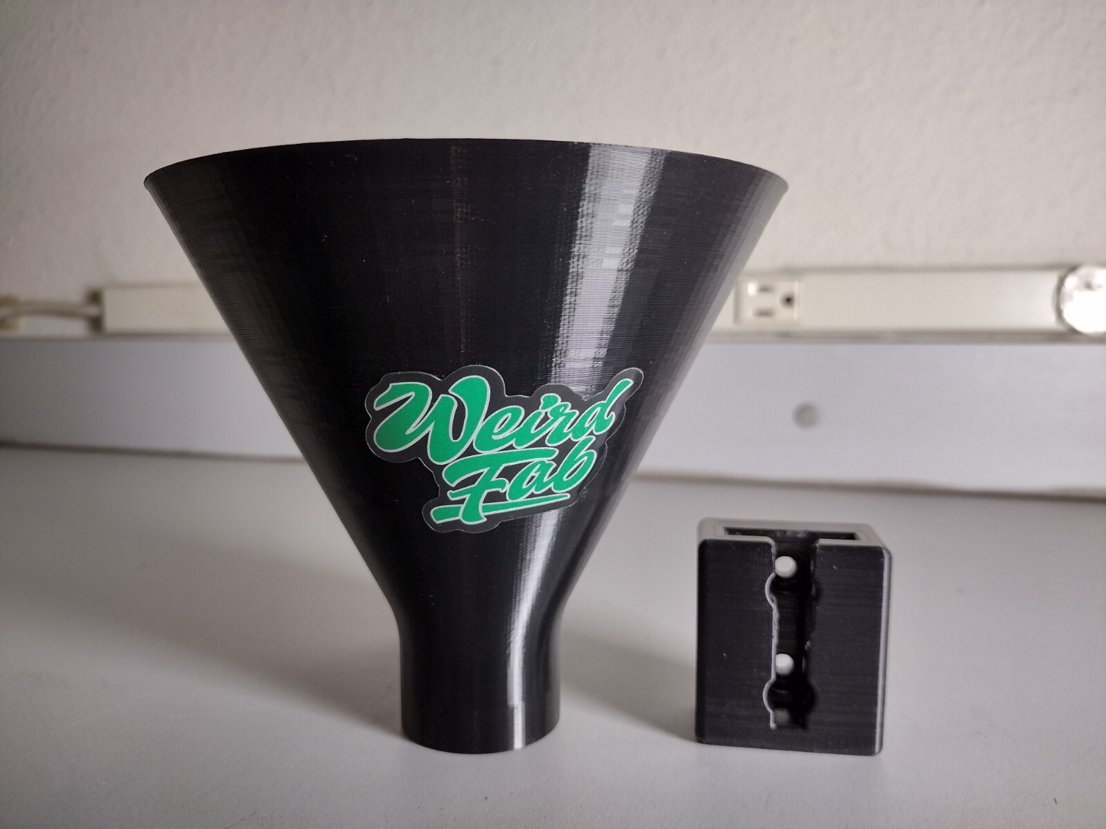 Weird Fab Funnel Holder, Oil Filter Drain/Drip Rack, Detachable Wall Mount, USA