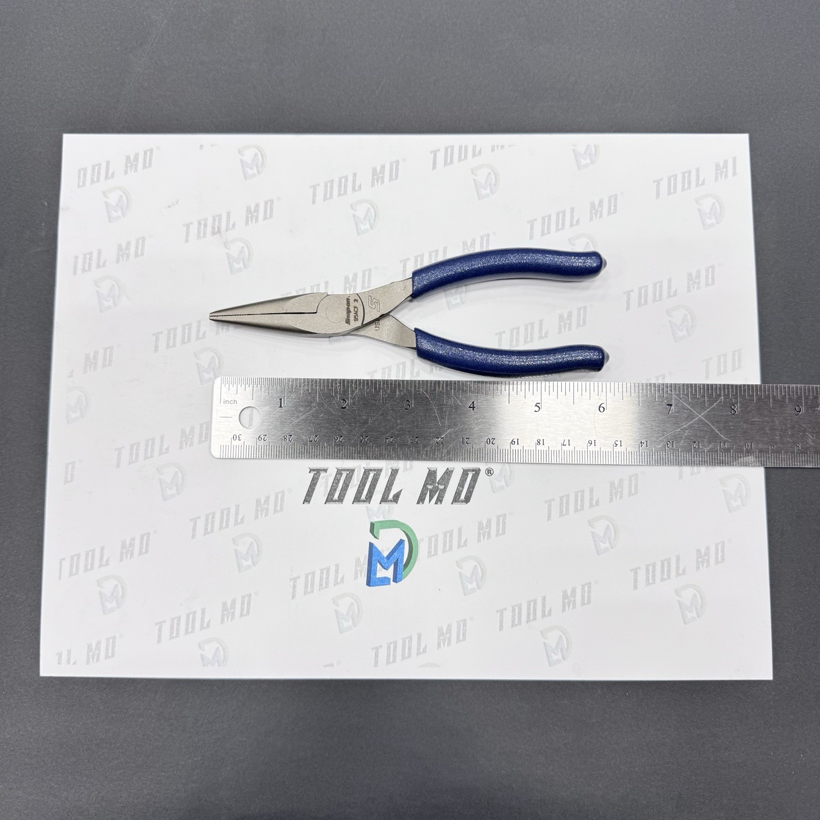 Snap-on Tools USA NEW POWER BLUE 6″ Talon Grip Needle Nose Pliers 95ACFMB