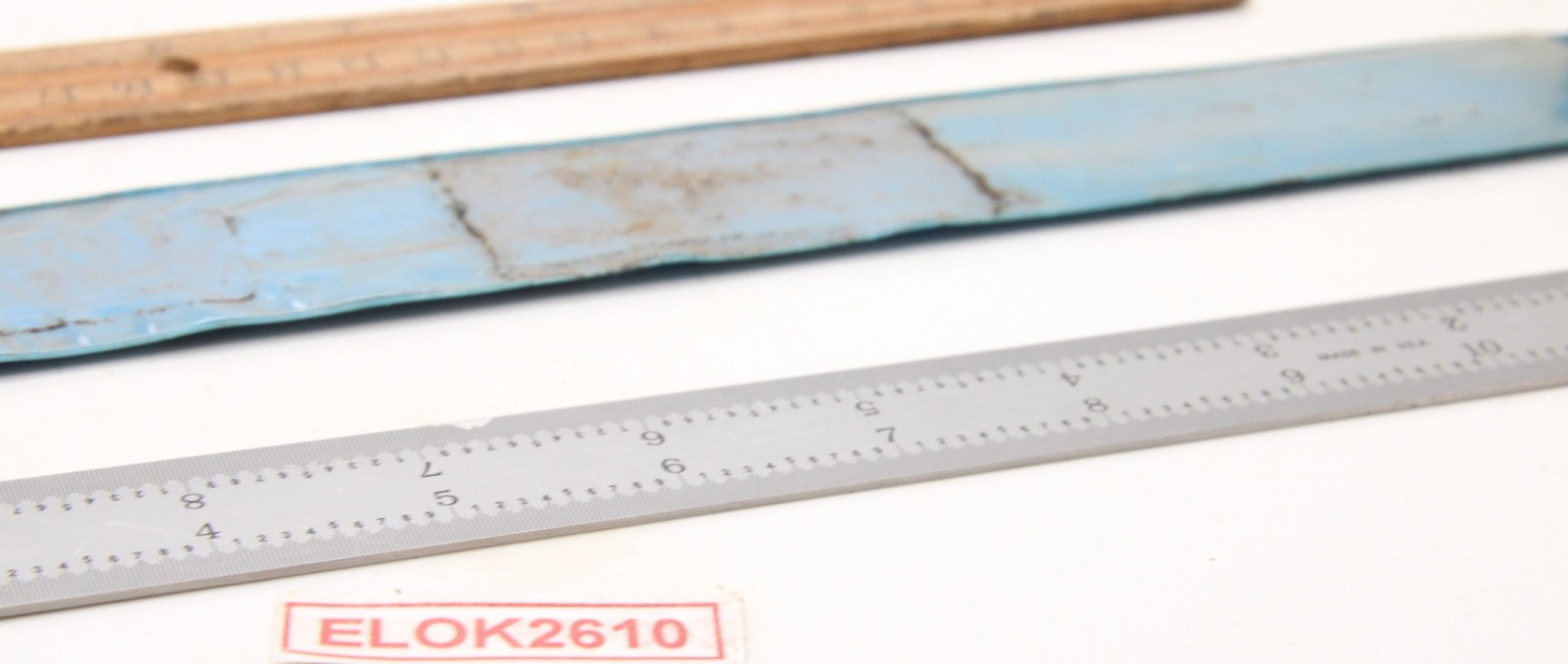 Unbranded 12 Inch Ruler Stainless Steel Tempered Inches MM 1/2MM Made in USA