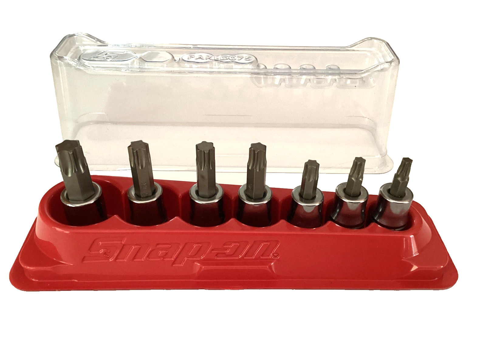 Snap On NEW 7 Piece 3/8” Drive Torx Bit Socket Set With Magnetic Tray 207EFTXY