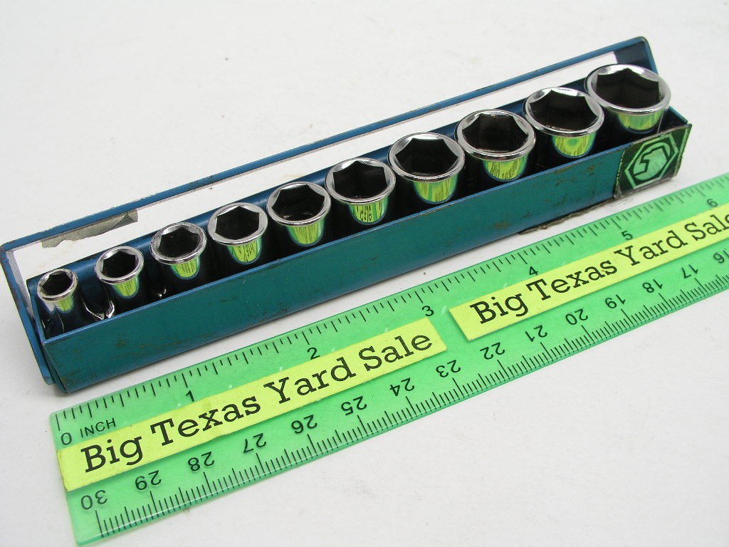 10 pc Matco 1/4″ Drive 6pt Metric Socket Set