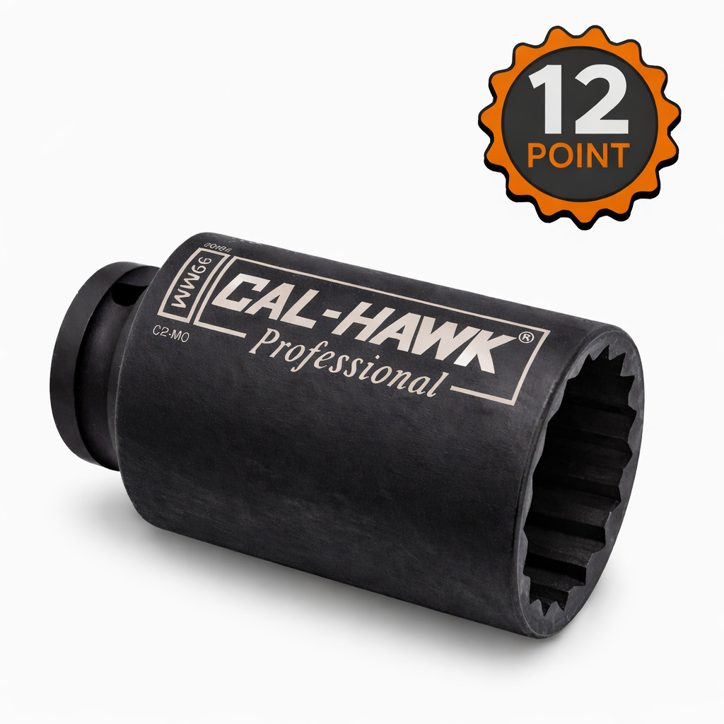 39mm Deep Impact Socket 1/2″ Drive 12 Point CR-MO Heavy Duty CAL-HAWK