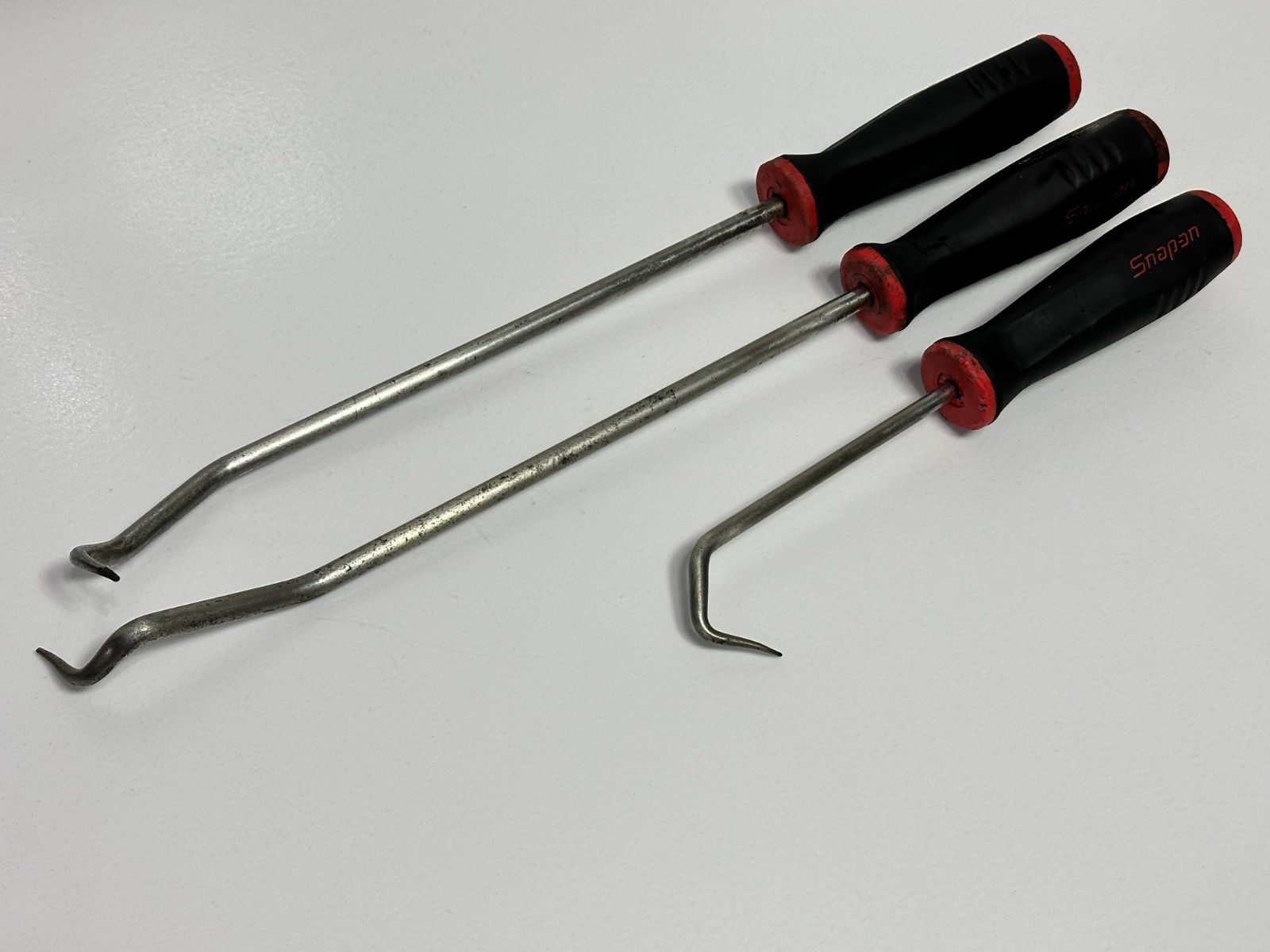 Snap-on Tools USA 3pc RED Soft Grip Radiator Pick Set Lot SGA175 SGA1712 SGA1711