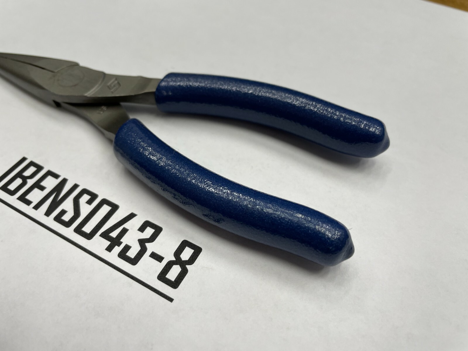 Snap-on Tools USA NEW POWER BLUE 6″ Soft Grip Needle Nose Pliers 95ACFMB