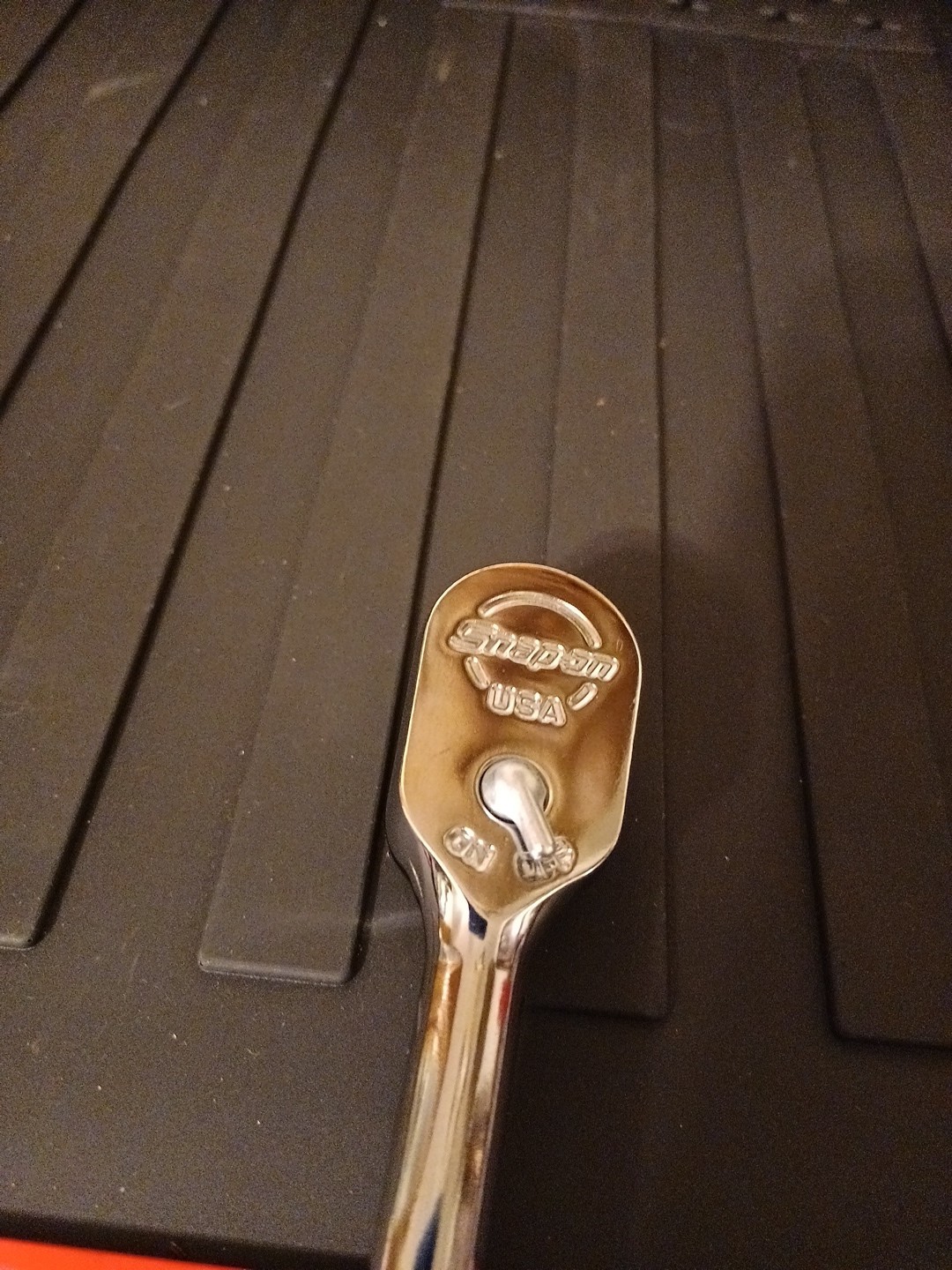 Snap-on FHL80 3/8″ Drive RED Soft Grip LONG Fixed Head Ratchet 🌟 Mint
