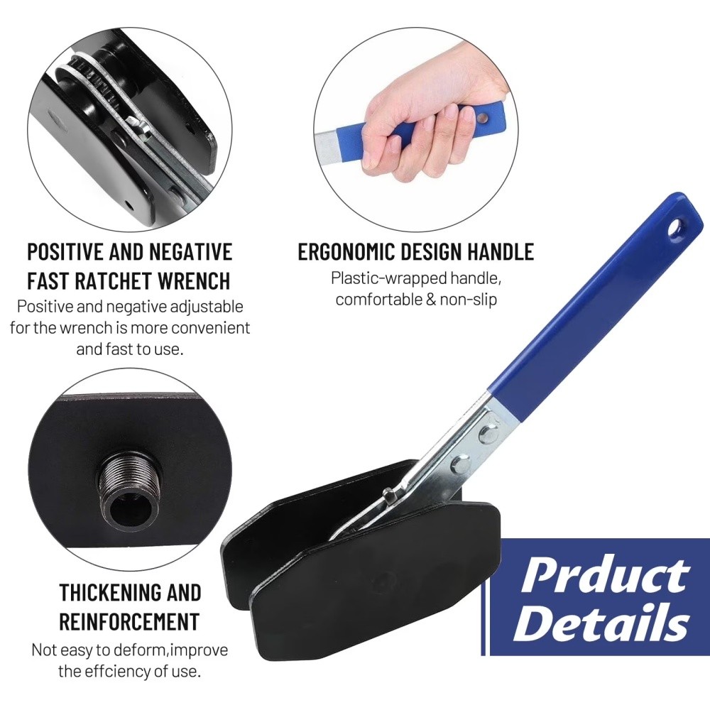 Car Ratchet Brake Piston Spreader Wrench Caliper Pad Install Tool Press Ratchet