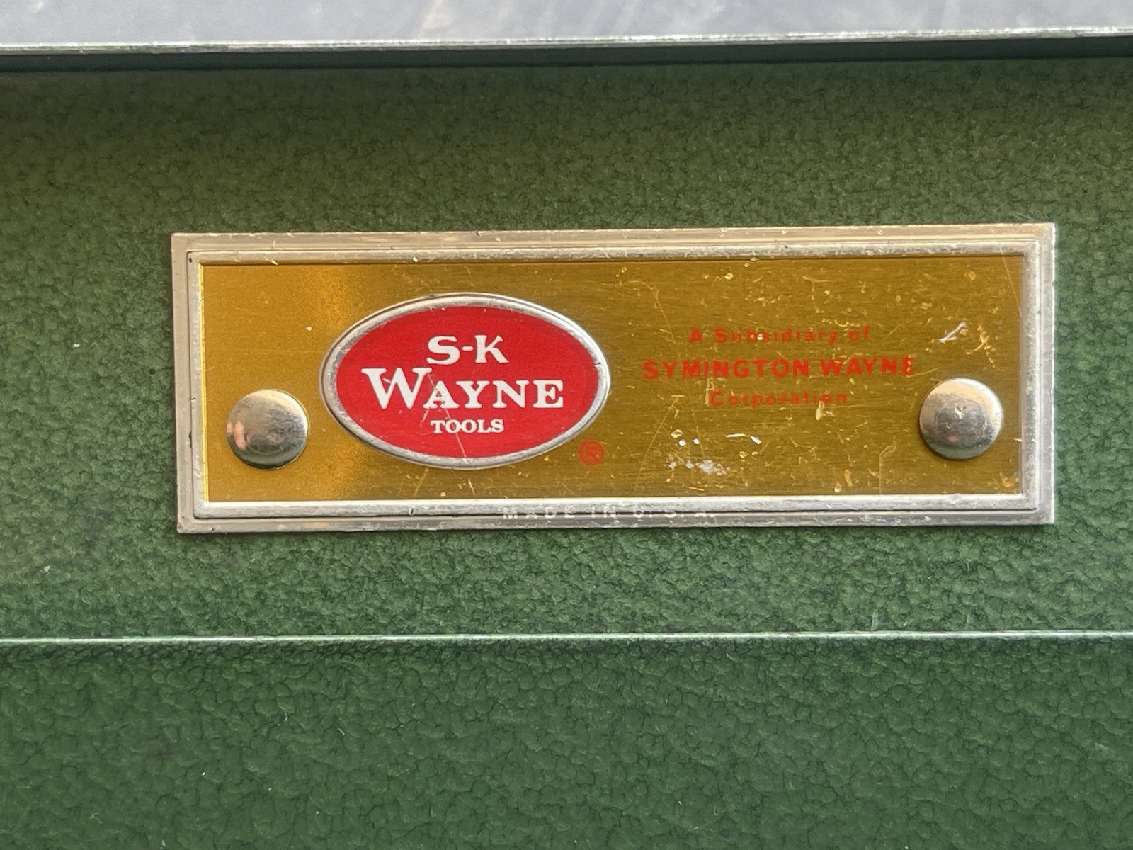 Vintage S-K Wayne Tool Socket Case Empty Box Made in USA 1/4–3/8”