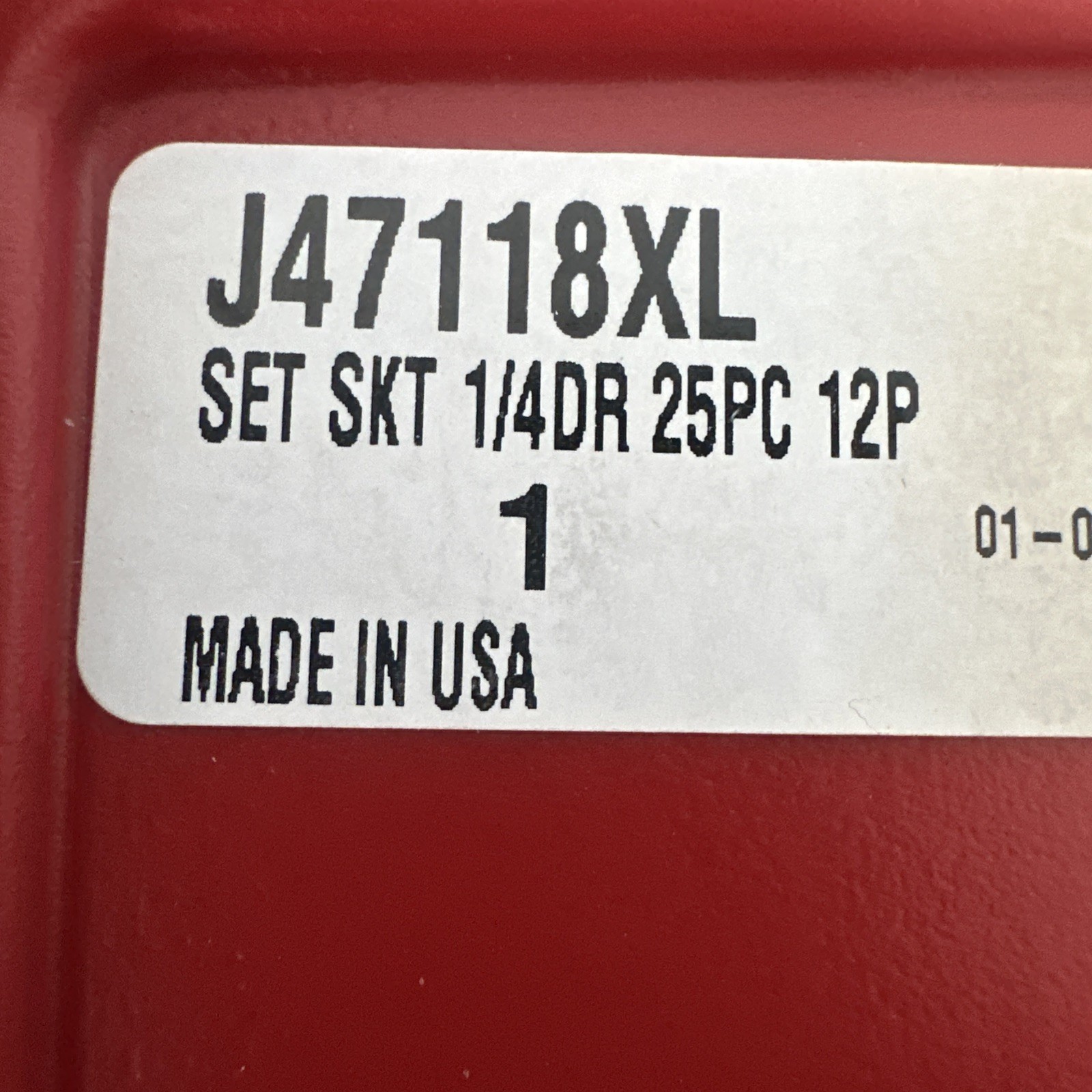 Proto 1/4″ Drive Socket Set 25 Pc. SAE 12 Pt. W/ Case TorquePlus USA No J47118XL