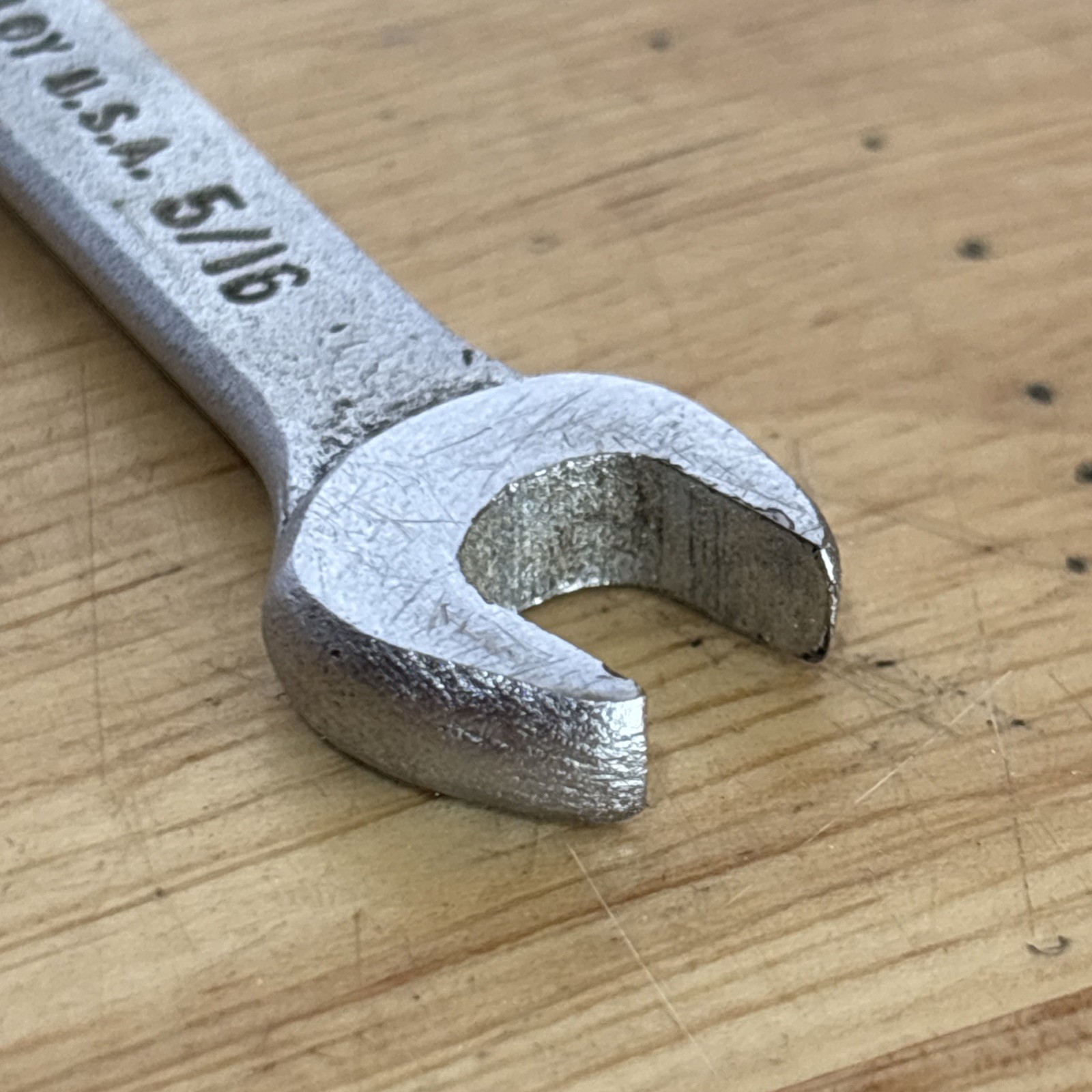Vlchek 3/8″ x 5/16″ Double Open End Wrench W1012 Vtg USA
