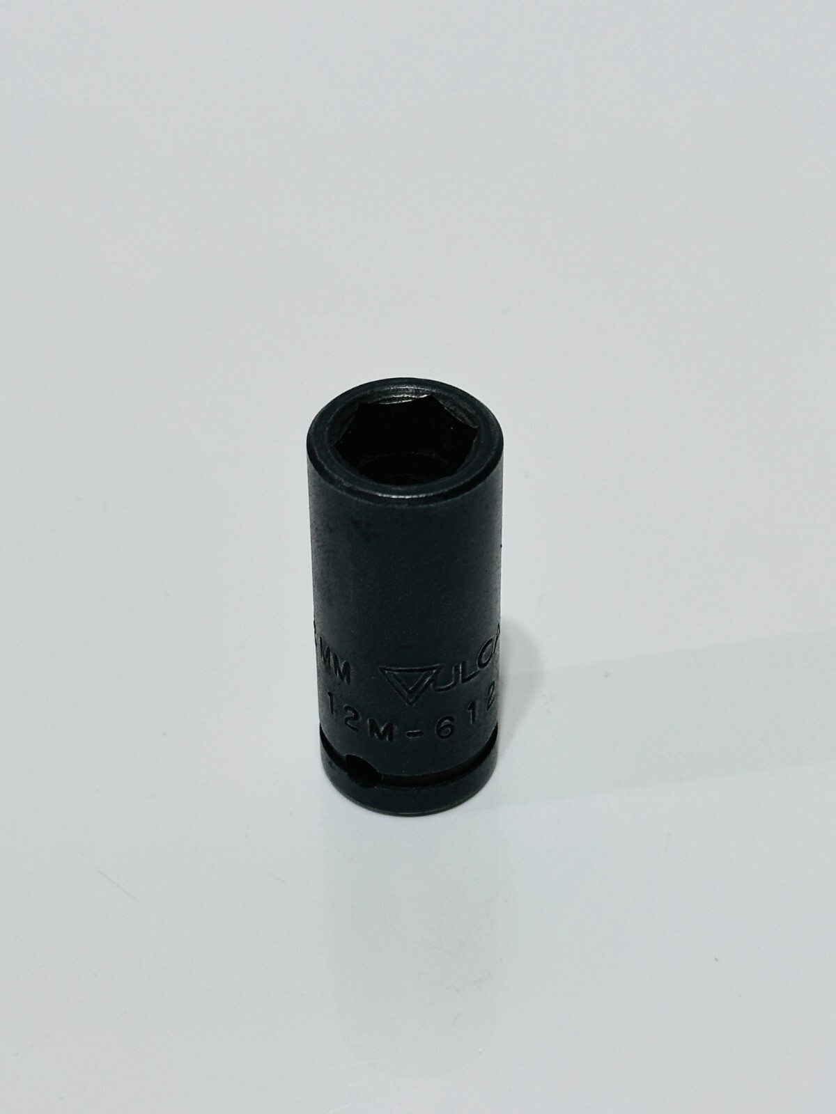 VULCAN Tools 12M-612 Semi-Deep 12mm Metric Impact Socket – 3/8” Drive – 6 Point