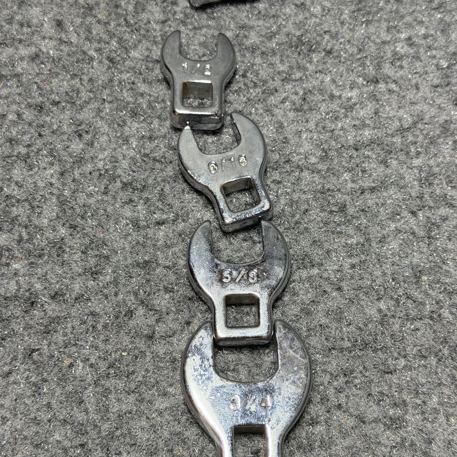 Tools Crowfoot Ratchet Wrench Set SAE & METRIC 3/8 Drive – Chrome Finish – Read