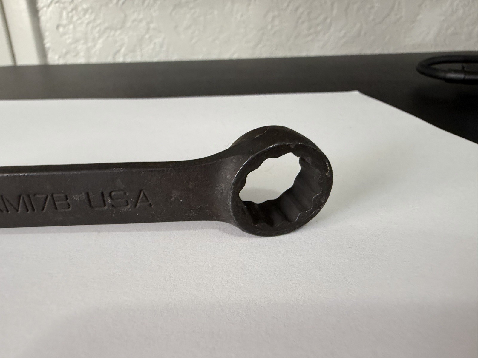 Snap On 17mm Square Drive 12-Point Box End 15° Offset Head X-Shank QXXM17A