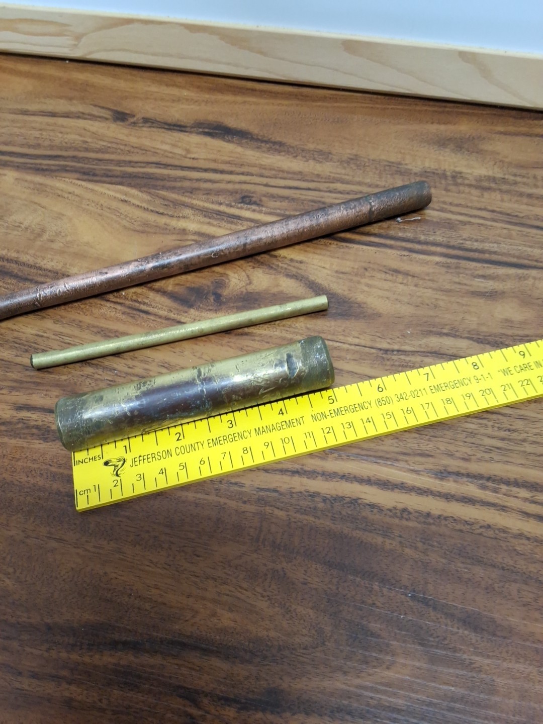 Vintage Solid Brass Drift Punch Set Of 3 10 1/2 Tapered 6″X1/4″ 5″X1″Heavy USA
