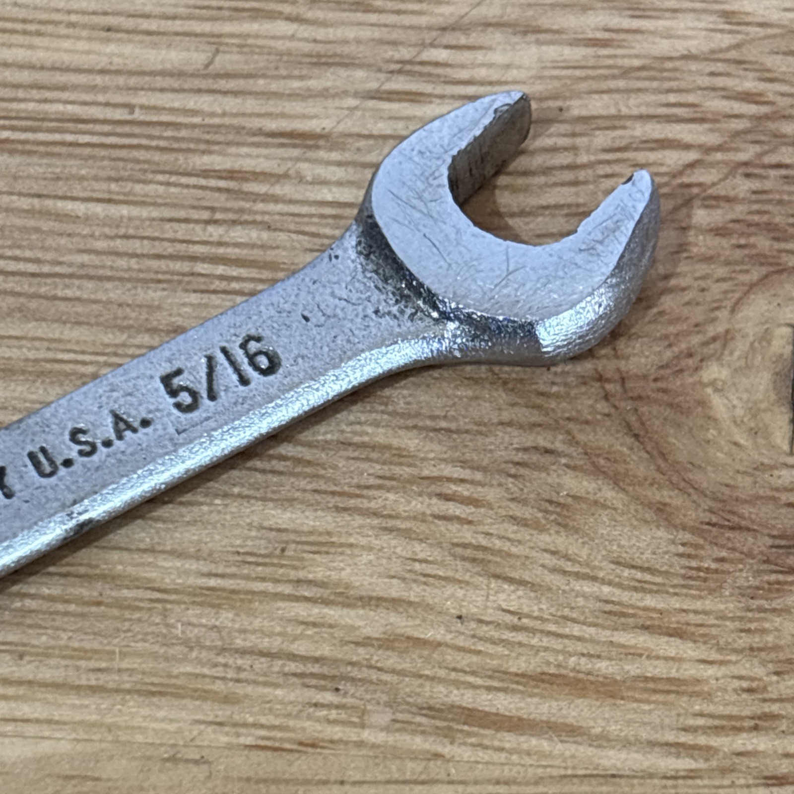 Vlchek 3/8″ x 5/16″ Double Open End Wrench W1012 Vtg USA