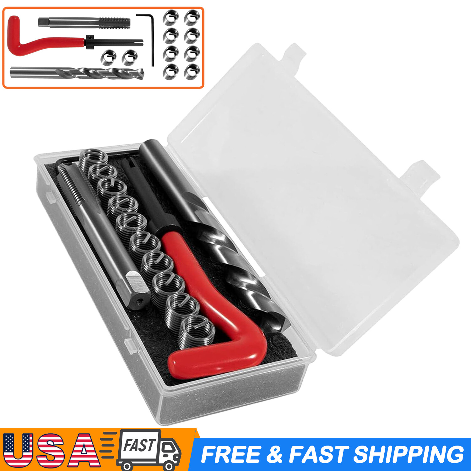 Head Thread Bolt Repair Tool Kit M11.5mm x 1.5 for Honda B16 Engine, Toyota 1420